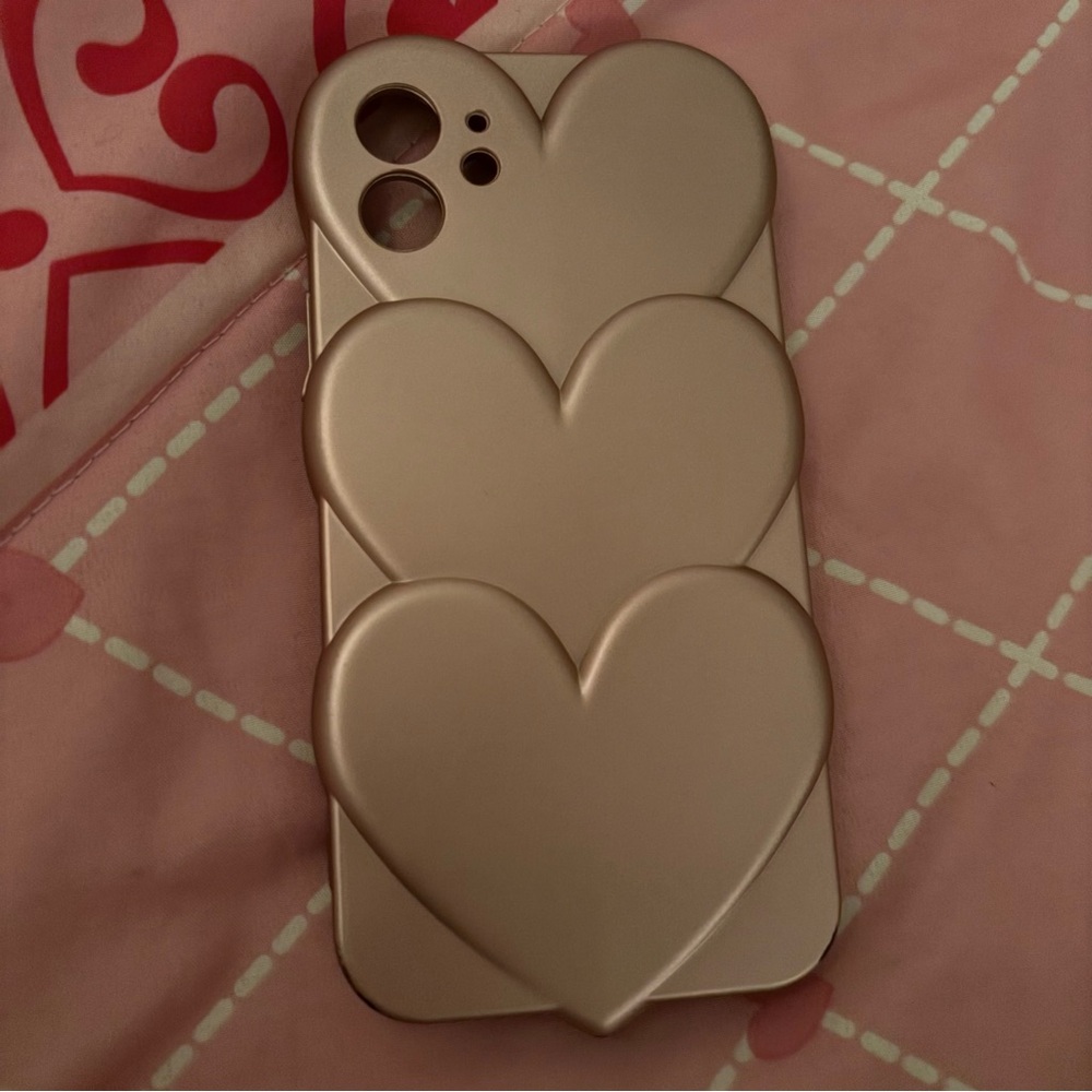 pink heart iphone 12 case